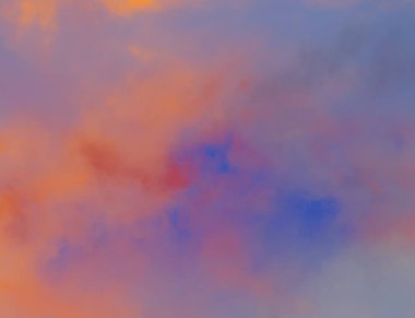 gün batımı arka planda Cirrocumulus bulut soyut