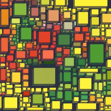 Soyut sanat dokusu. Kareler ile renkli doku. Modern sanat eserleri. Renkli görüntü