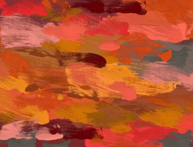 El yapımı tuvale yağlı boya. Soyut sanat dokusu. Renkli doku. Modern sanat eserleri. Yağlı boya darbeleri. Fırça darbeleri. Modern sanat. Çağdaş sanat. Sanatsal tuval.  