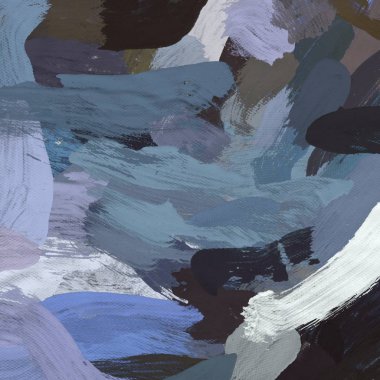 Tuval el yapımı yağlıboya. Renkli doku. Fırça darbeleri.