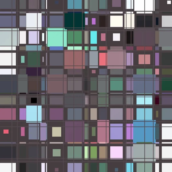 正方形と抽象のシームレスなパターン — ストック写真