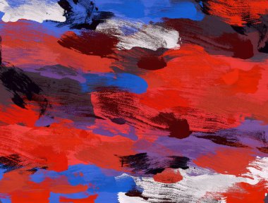 El yapımı tuvale yağlı boya. Soyut sanat dokusu. Renkli doku. Modern sanat eserleri. Yağlı boya darbeleri. Fırça darbeleri. Modern sanat. Çağdaş sanat. Sanatsal tuval.  