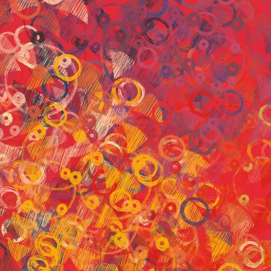 Kırmızı çiçekli kusursuz desen