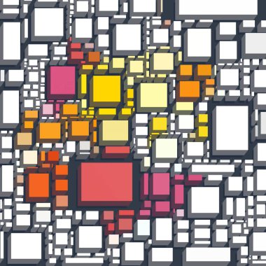farklı geometrik desenler ile sanat deseni