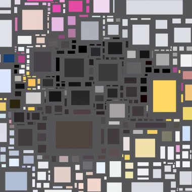 Soyut sanat dokusu. Kareler ile renkli doku. Modern sanat eserleri. Renkli görüntü
