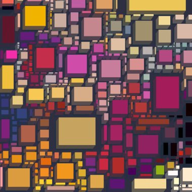 Soyut sanat dokusu. Kareler ile renkli doku. Modern sanat eserleri. Renkli görüntü