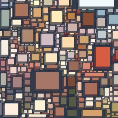 Soyut sanat dokusu. Kareler ile renkli doku. Modern sanat eserleri. Renkli görüntü