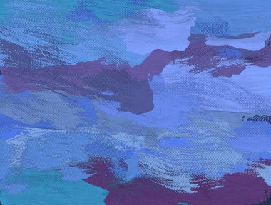 El yapımı tuvale yağlı boya. Soyut sanat dokusu. Renkli doku. Modern sanat eserleri. Yağlı boya darbeleri. Fırça darbeleri. Modern sanat. Çağdaş sanat. Sanatsal tuval.  