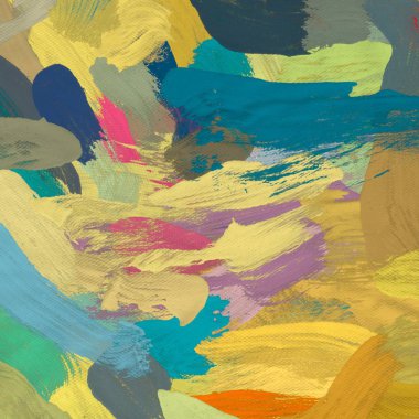 El yapımı tuvale yağlı boya. Soyut sanat dokusu. Renkli doku. Modern sanat eserleri. Yağlı boya darbeleri. Fırça darbeleri. Modern sanat. Çağdaş sanat. Sanatsal tuval.