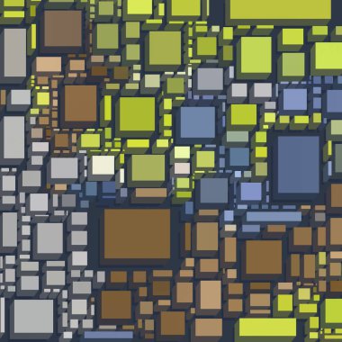 Soyut sanat dokusu. Kareler ile renkli doku. Modern sanat eserleri. Renkli görüntü