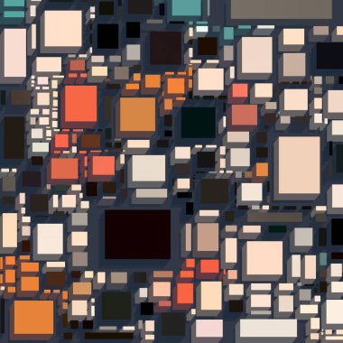 Soyut sanat dokusu. Kareler ile renkli doku. Modern sanat eserleri. Renkli görüntü