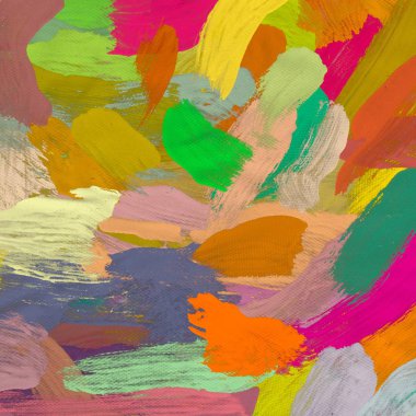 Tuval üzerine yağlıboya, Soyut sanat dokusu. Renkli doku. Modern sanat eserleri. Yağlı boya darbeleri. Fırça darbeleri