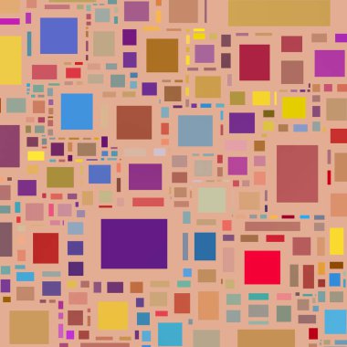 Soyut sanat dokusu. Kareler ile renkli doku. Modern sanat eserleri. Renkli görüntü