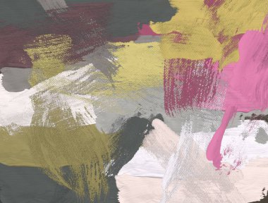 bir boya ile güzel kız