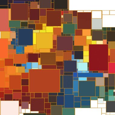 Soyut sanat dokusu. Kareler ile renkli doku. Modern sanat eserleri. Renkli görüntü