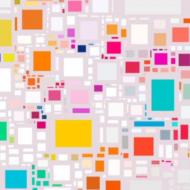 Soyut sanat dokusu. Kareler ile renkli doku. Modern sanat eserleri. Renkli görüntü