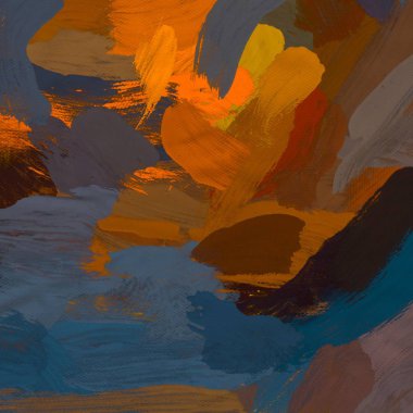 Sonbahar yaprakları ile suluboya arka plan