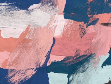 El yapımı tuvale yağlı boya. Soyut sanat dokusu. Renkli doku. Modern sanat eserleri. Yağlı boya darbeleri. Fırça darbeleri. Modern sanat. Çağdaş sanat. Sanatsal tuval.  