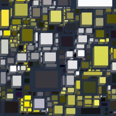 Soyut sanat dokusu. Kareler ile renkli doku. Modern sanat eserleri. Renkli görüntü