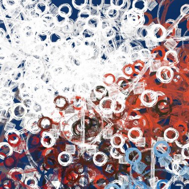 Kar taneleriyle soyut renkli arkaplan