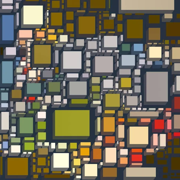 Soyut sanat dokusu. Kareler ile renkli doku. Modern sanat eserleri. Renkli görüntü