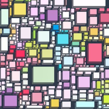 Soyut sanat dokusu. Kareler ile renkli doku. Modern sanat eserleri. Renkli görüntü