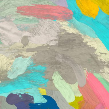 Tuval üzerine yağlıboya, Soyut sanat dokusu. Renkli doku. Modern sanat eserleri. Yağlı boya darbeleri. Fırça darbeleri