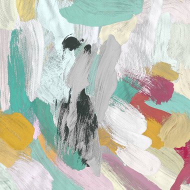 Tuval el yapımı yağlıboya. Renkli doku. Fırça darbeleri. Renkli görüntü. Modern sanat. Çağdaş sanat.