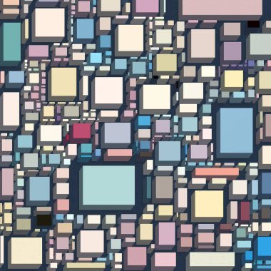 Soyut sanat dokusu. Kareler ile renkli doku. Modern sanat eserleri. Renkli görüntü