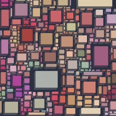 Soyut sanat dokusu. Kareler ile renkli doku. Modern sanat eserleri. Renkli görüntü