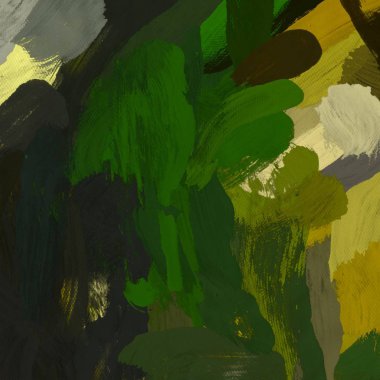 Tuval el yapımı yağlıboya. Renkli doku. Fırça darbeleri. Renkli görüntü. Modern sanat. Çağdaş sanat.