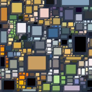 Soyut sanat dokusu. Kareler ile renkli doku. Modern sanat eserleri. Renkli görüntü