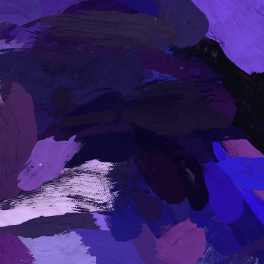 Tuval el yapımı yağlıboya. Renkli doku. Fırça darbeleri.