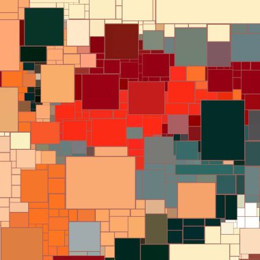 Soyut sanat dokusu. Kareler ile renkli doku. Modern sanat eserleri. Renkli görüntü