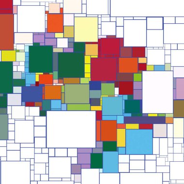 Soyut sanat dokusu. Kareler ile renkli doku. Modern sanat eserleri. Renkli görüntü