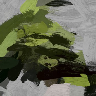 Tuval el yapımı yağlıboya. Renkli doku. Fırça darbeleri.