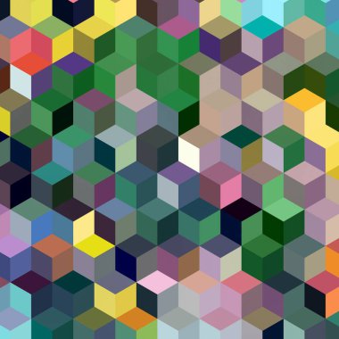 Geometrik desenlerle soyut sanat dokusu