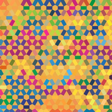 Renk fraktal geometrik soyut desen