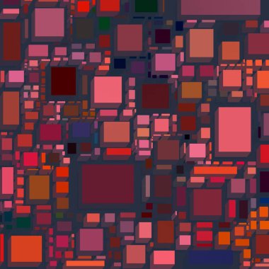 Soyut sanat dokusu. Kareler ile renkli doku. Modern sanat eserleri. Renkli görüntü