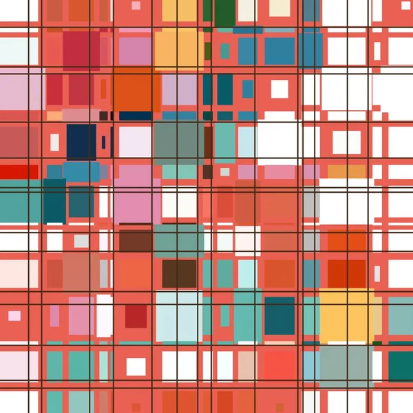 사각형으로 화려한 추상적인 — 스톡 사진