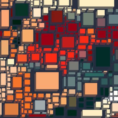 farklı geometrik desenler ile sanat deseni