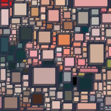 farklı geometrik desenler ile sanat deseni