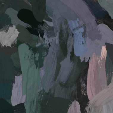 Tuval el yapımı yağlıboya. Renkli doku. Fırça darbeleri.