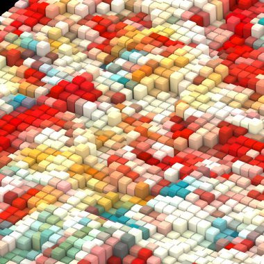 3 boyutlu illüstrasyon. Web modern fon. Renkli desen. Soyut geometrik şekiller. arkaplan.