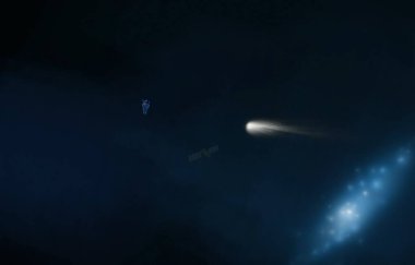 parlaklık ile renkli soyut gökyüzü arka plan