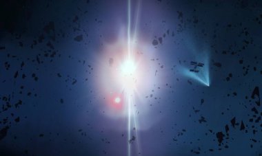 parlaklık ile renkli soyut gökyüzü arka plan