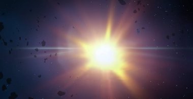 parlaklık ile renkli soyut gökyüzü arka plan