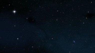 Derin uzay yıldız alanı. Evren yıldızlarla ve gazla dolu. çok uzak bir evren çizimi. 