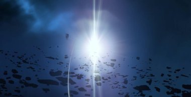 Soyut alan koyu arka plan  