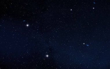 Derin uzay yıldız alanı. Evren yıldızlarla ve gazla dolu. çok uzak bir evren çizimi. 